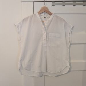 Cotton blend lightweight blouse